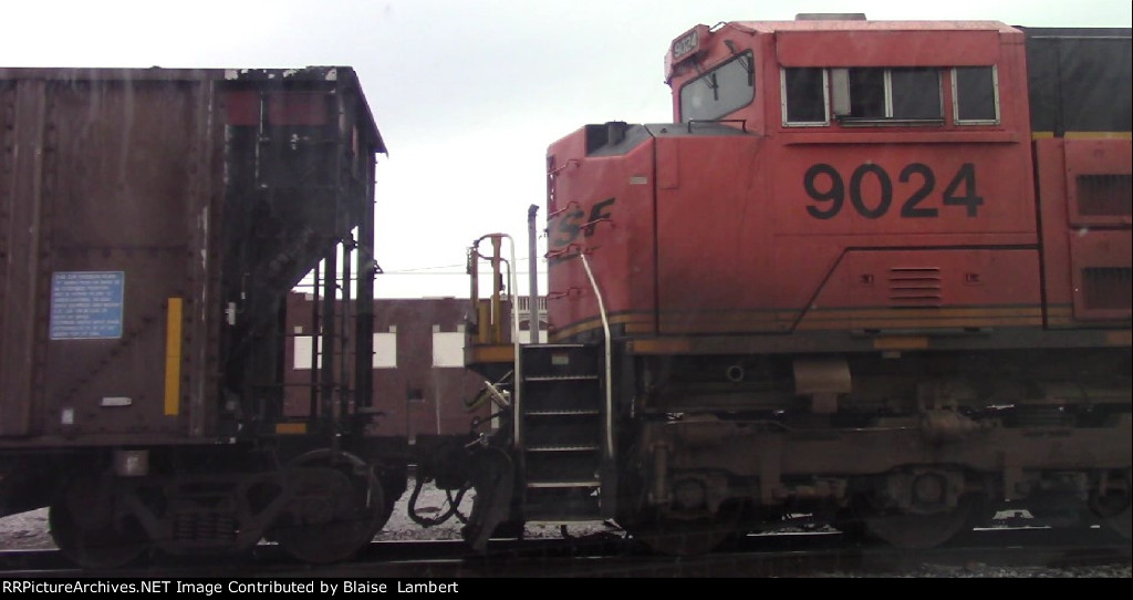 BNSF coal train DPU